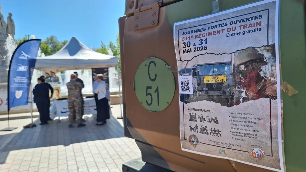 Dijon : l’armée en vitrine au cœur de la ville jusqu’à ce soir