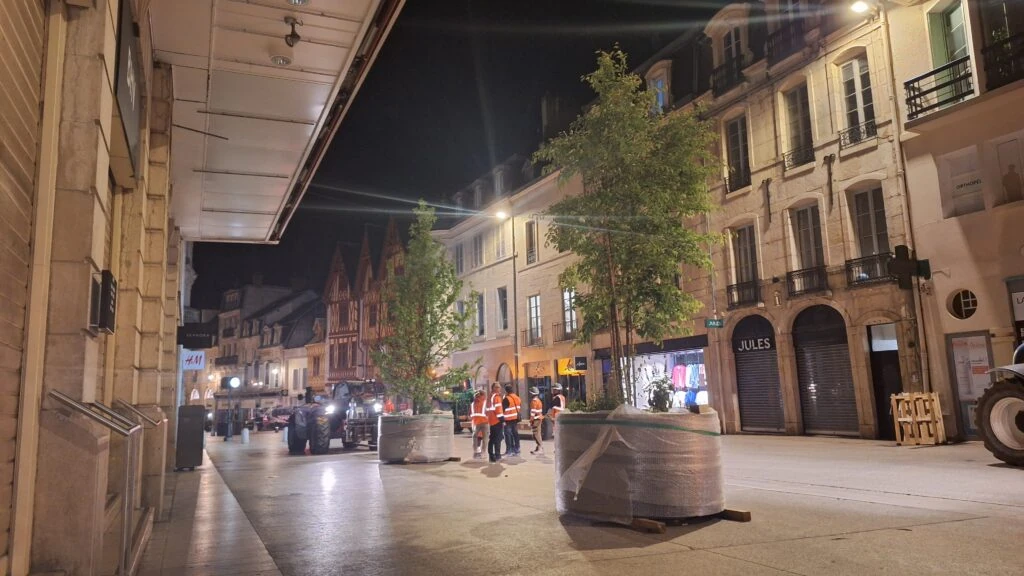 Dijon : la Rue de la Liberté se met au vert
