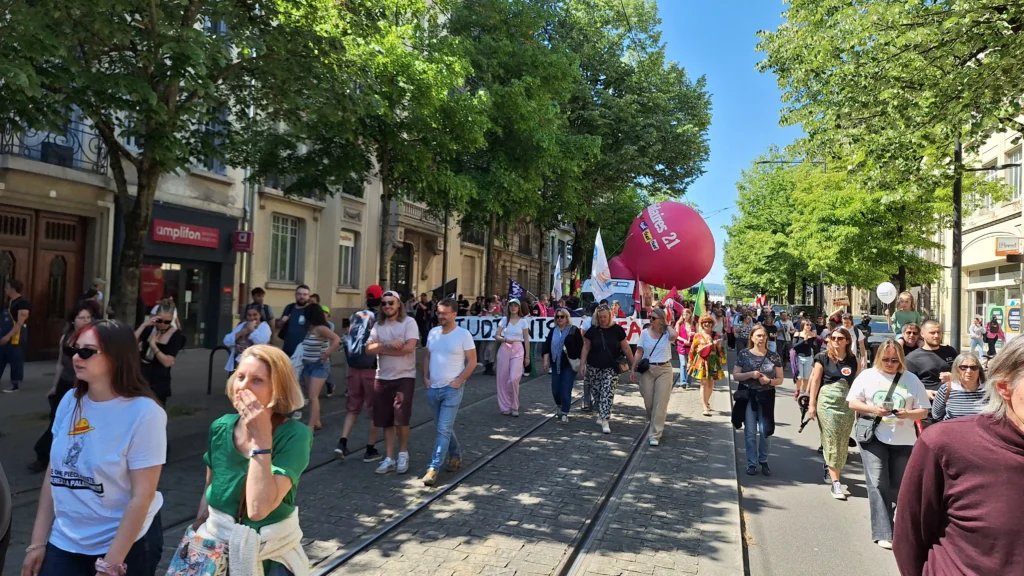 En images : une mobilisation plus large que l’an passé dans les rues de Dijon